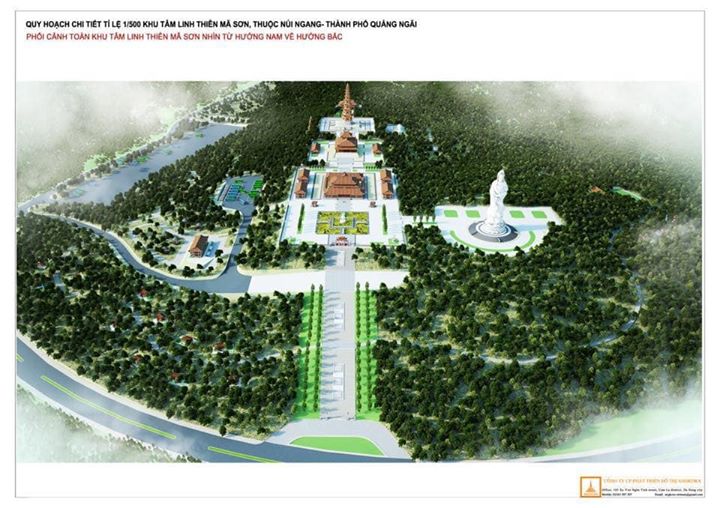 KHU DU LỊCH TÂM LINH ĐẦU TIÊN Ở TP QUẢNG NGÃI: “CHÙA MINH ĐỨC VÀ KHU VĂN HÓA THIÊN MÃ” nằm bên dòng sông Trà, nhìn về phía cầu Cửa Đại!