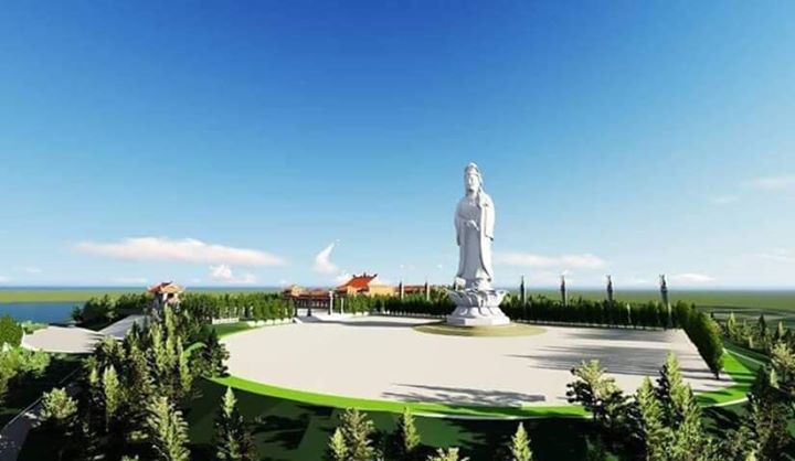 KHU DU LỊCH TÂM LINH ĐẦU TIÊN Ở TP QUẢNG NGÃI: “CHÙA MINH ĐỨC VÀ KHU VĂN HÓA THIÊN MÃ” nằm bên dòng sông Trà, nhìn về phía cầu Cửa Đại!