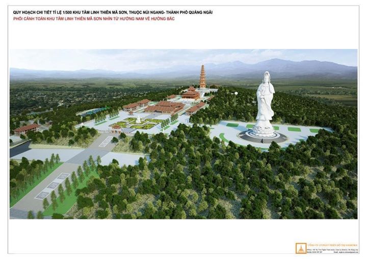 KHU DU LỊCH TÂM LINH ĐẦU TIÊN Ở TP QUẢNG NGÃI: “CHÙA MINH ĐỨC VÀ KHU VĂN HÓA THIÊN MÃ” nằm bên dòng sông Trà, nhìn về phía cầu Cửa Đại!