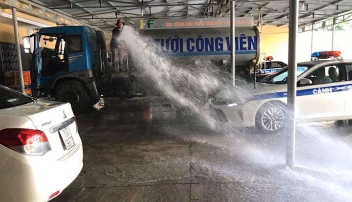 TỔNG VỆ SINH GARA XE CHUYÊN DỤNG PHÒNG CSGT TỈNH QUẢNG NGÃI!