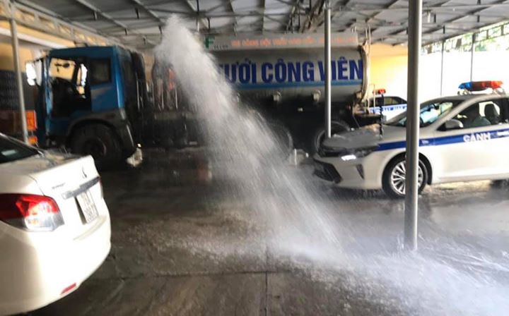 TỔNG VỆ SINH GARA XE CHUYÊN DỤNG PHÒNG CSGT TỈNH QUẢNG NGÃI!