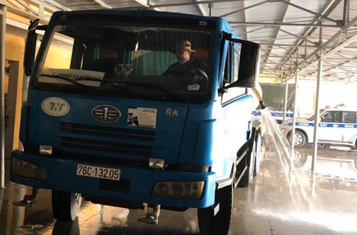 TỔNG VỆ SINH GARA XE CHUYÊN DỤNG PHÒNG CSGT TỈNH QUẢNG NGÃI!