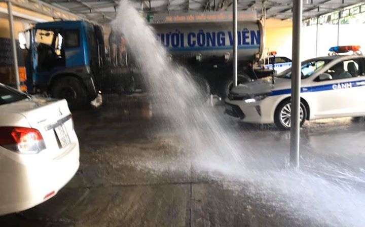 TỔNG VỆ SINH GARA XE CHUYÊN DỤNG PHÒNG CSGT TỈNH QUẢNG NGÃI!