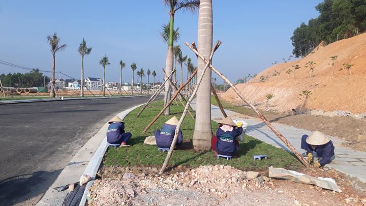 Sáng 30/4/2020 Thịnh Nam Trung vẫn tăng cường triển khai thi công để hoàn thành công viên X2-04