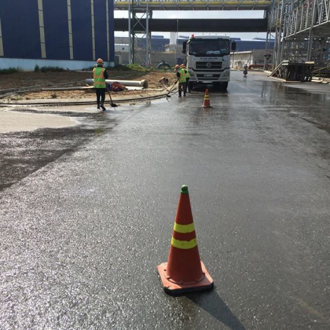 Vệ sinh Khu Liên Hợp sản xuất Gang Thép Hoà Phát Dung Quất