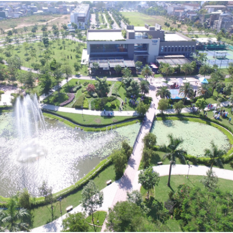 Thi công và chăm sóc cảnh quan tại Dự án VSIP Quảng Ngãi