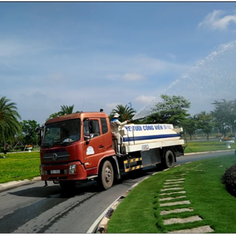 Thi công và chăm sóc cảnh quan tại Dự án VSIP Quảng Ngãi