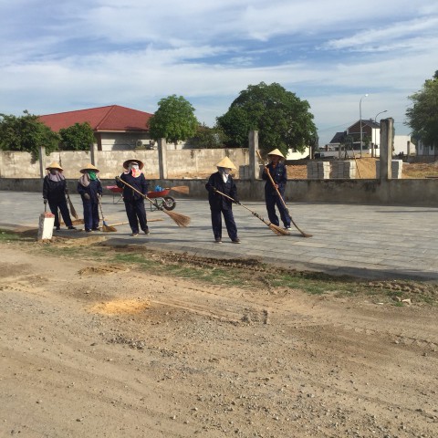 Vệ sinh công trình IEC Thành Phố Giáo Dục