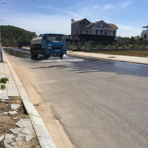 Vệ sinh toàn dự án Khu Dân Cư Sơn Tịnh