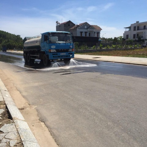 Vệ sinh toàn dự án Khu Dân Cư Sơn Tịnh