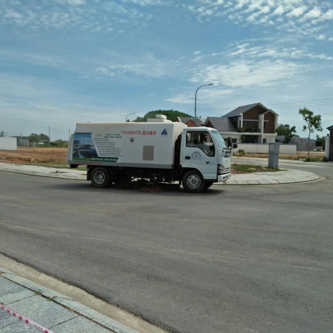 Vệ sinh toàn dự án Khu Dân Cư Sơn Tịnh