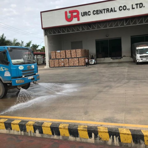 Vệ sinh môi trường tại công ty URC Central